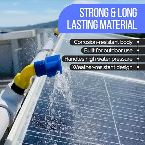 APAV Solar Panel Cleaning Sprinkler Shower – 1/2 Inch Standard Size, High-Pressure Nozzle, Durable & Efficient Water Spray for Optimal Solar Panel Cleaning (Pack of 15) - Image 4