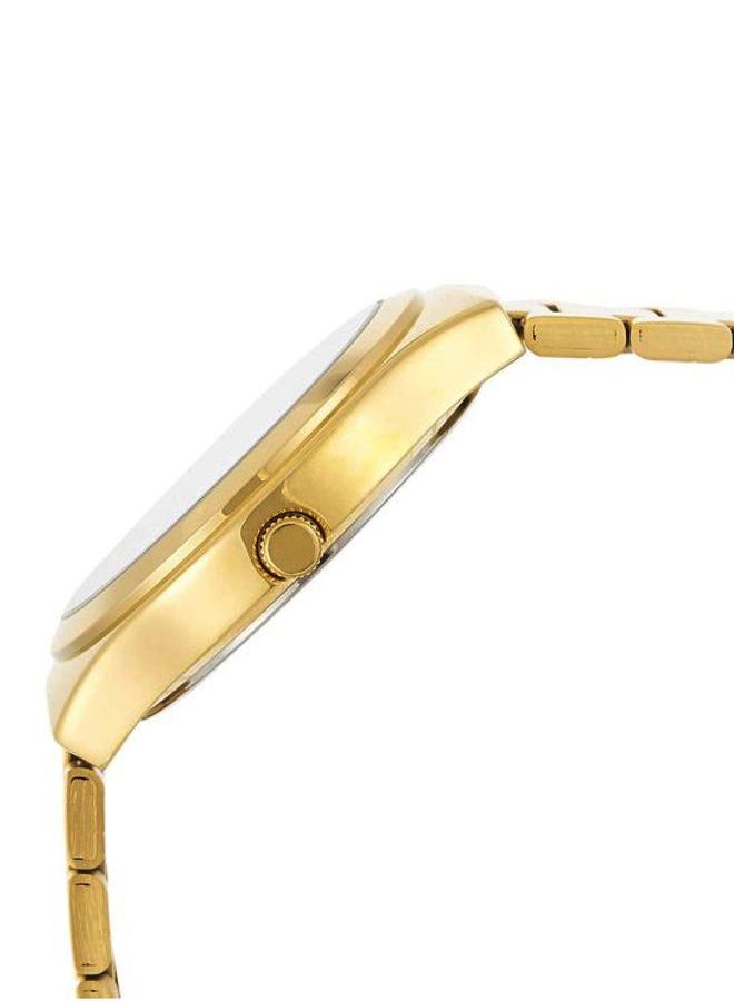 كاسيو ساعة يد بعقارب مقاومة للماء بسوار من الإستانلس ستيل طراز MTP-1170N-7ARDF - 36 مم - ذهبي رجال - Image 3