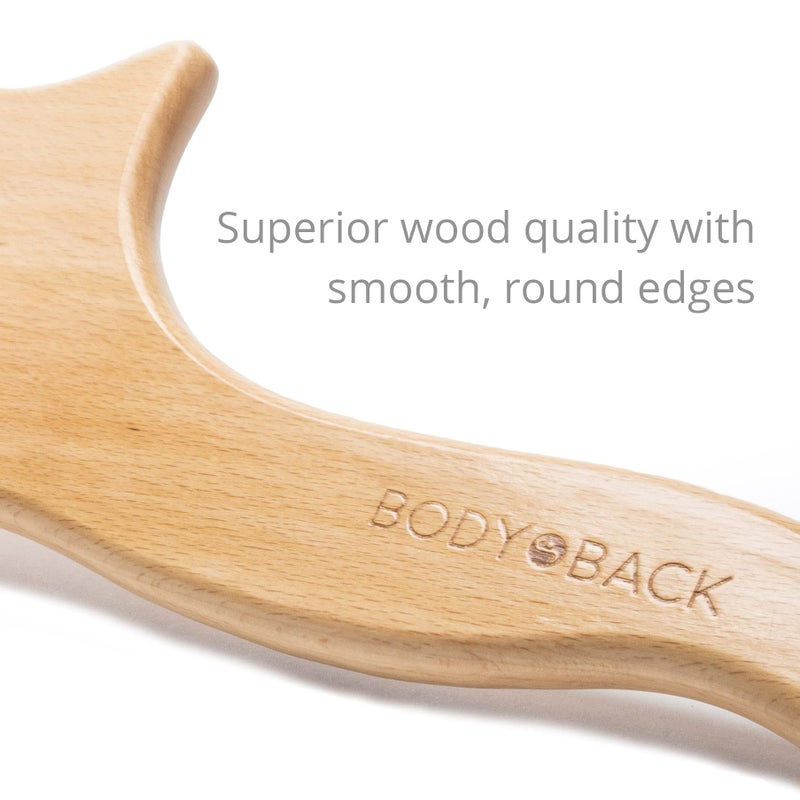 Body Back Wooden Gua Sha Massage Tool - Wood Therapy Lymphatic Drainage Tool - Gua Sha Cellulite Massager for Body Sculpting and Shaping - Image 5