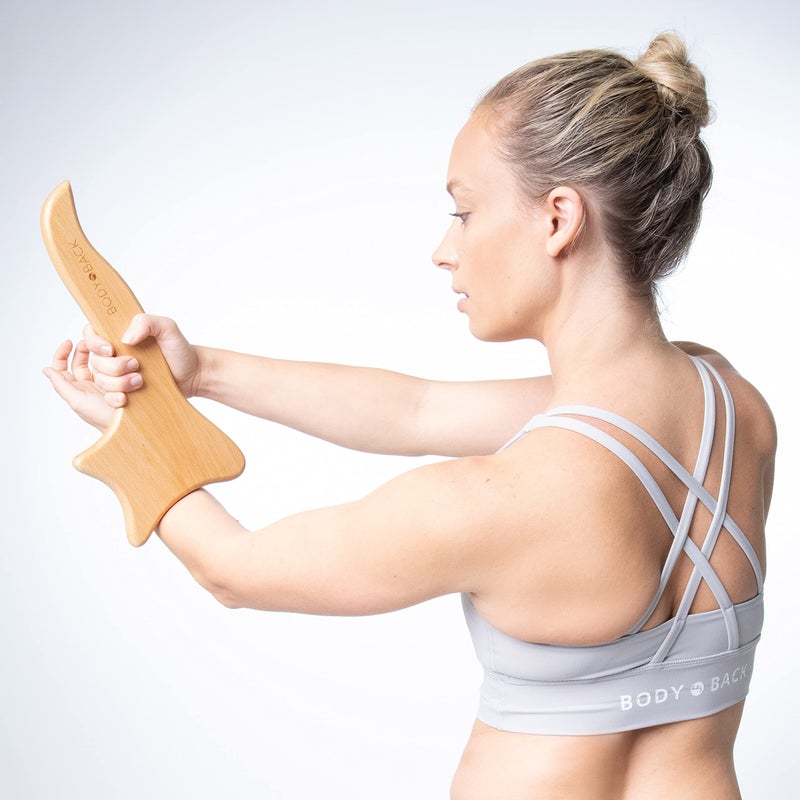 Body Back Wooden Gua Sha Massage Tool - Wood Therapy Lymphatic Drainage Tool - Gua Sha Cellulite Massager for Body Sculpting and Shaping - Image 2