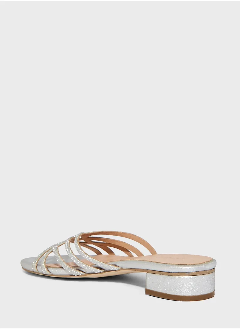 MENBUR Multi Strap Low Heel Sandals