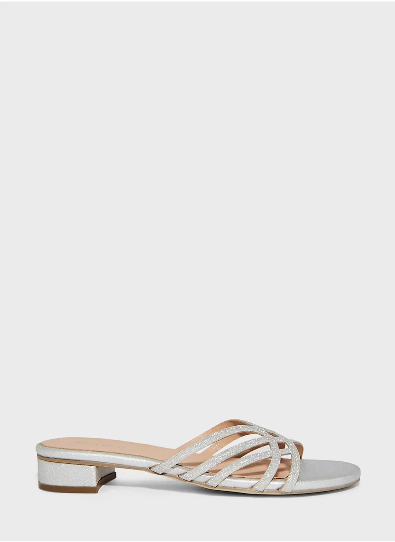 MENBUR Multi Strap Low Heel Sandals