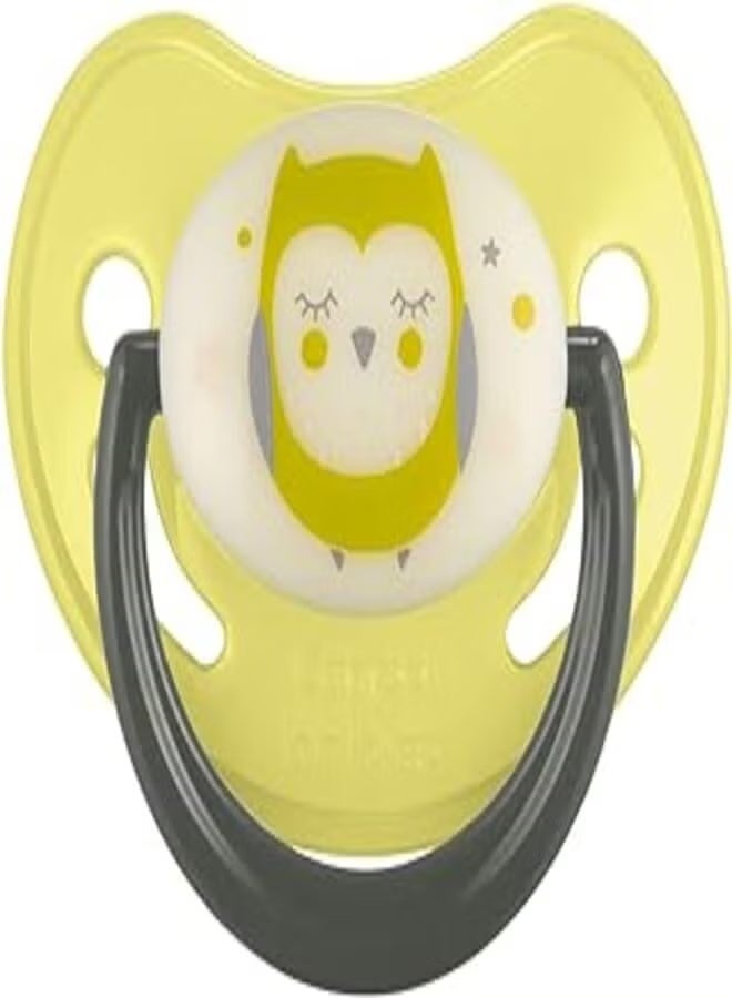 Canpol babies Silicone Orthodontic Soother 0-6m NIGHT DREAMS, Green