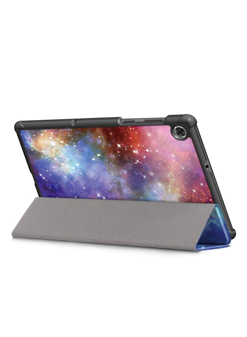 Case for Lenovo Tab M10 HD (2nd Gen) TB-X306X/TB-X306F - PU Leather Smart Shell Stand Cover Case for Lenovo Tab M10 HD (2nd Gen) 10.1 Inch 2020 Tablet(Milky Way) - Image 3