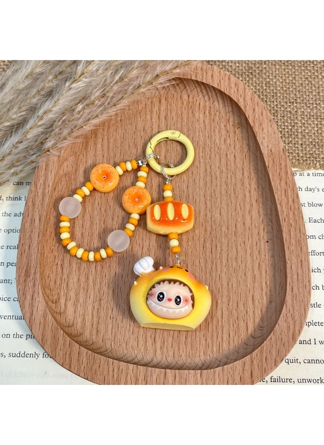NIBEMINENT Phone Charm/ Chain Strap for Women Girls, Cute LABUBU Cell Phone Case Lanyard Wrist Strap 