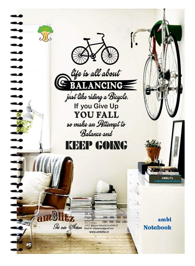 amblitz 5 Subject Notebook | Unruled | 250 Pages | 5-in-1 Master Notebook - Organize Your Subjects, Rule Your Semester | A4 Size | 70 GSM Thick | Color Index Partition - Image 2