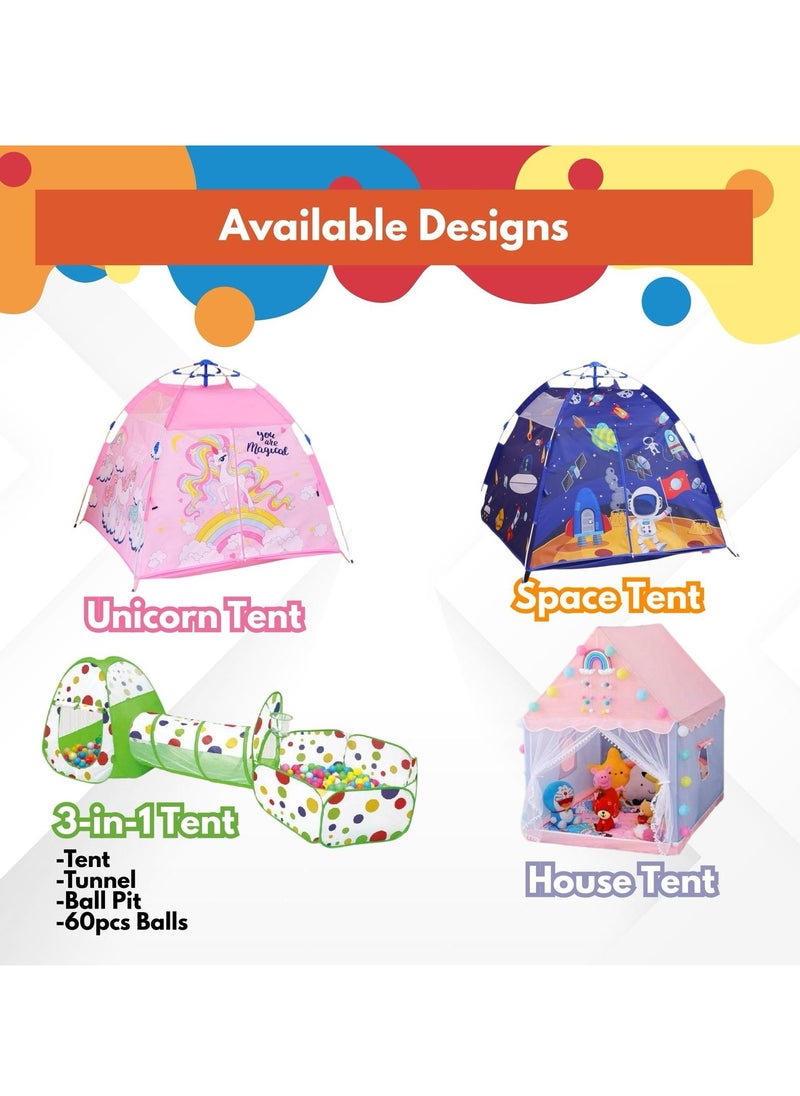 Home Smart Home Smart Kids Tents for Kids Playing and Sleeping Birthday Party Decoration Play House Tent  For Boys And Girls Indoor and Outdoor Tent (Space Tent)  - Image 3