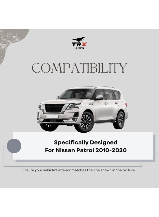  تي ار اكس اوتو حامل هاتف مغناطيسي TRX AUTO مع جاذبية مع شحن لاسلكي Qi2 للدوريات واللانهائي QX80 من 2010 إلى 2020 | ملحقات سيارات الدوريات | حامل هاتف Patrol 15W سريع للشحن اللاسلكي - Image 4