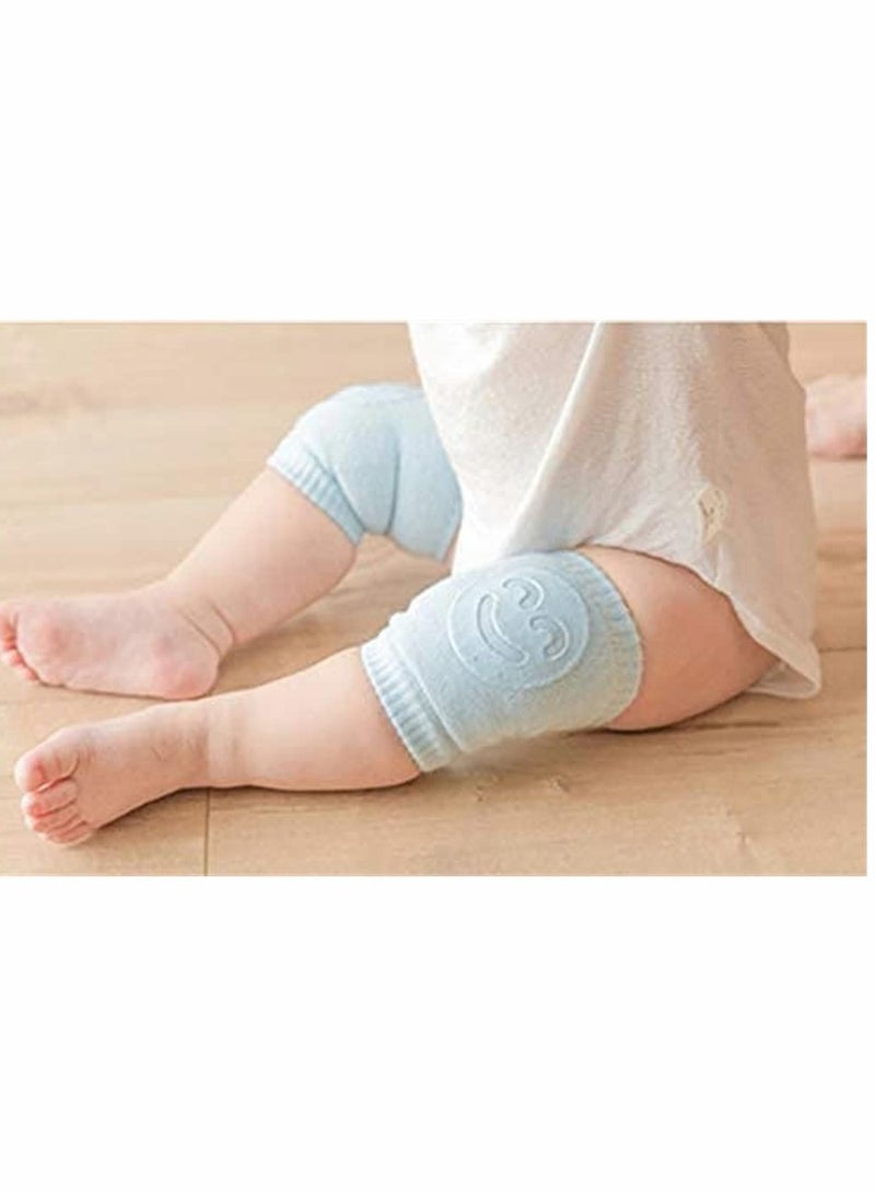 KASTWAVE Baby Crawling Knee Pads, 5 Pairs Baby Crawling Anti-Slip Knee Pads, Unisex Baby Toddlers Kneepads Protectors, Toddlers Leg Warmers (Pink, Yellow, Green, Blue, Khaki) - Image 4