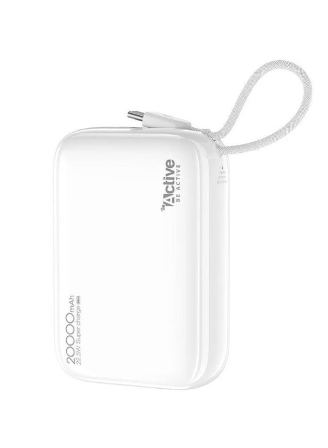 آكتف شاحن متنقل Active N33 بسعة 20,000 ملي أمبير-أبيض - Image 1