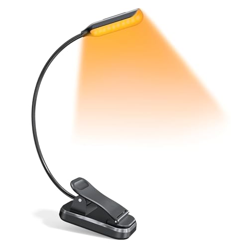 Desidiya Enhance Your Nighttime Reading with Rechargeable Book Light: 3 Color Modes, USB-C Charging, 80 Hours Illumination - Perfect for Bedtime - Image 1