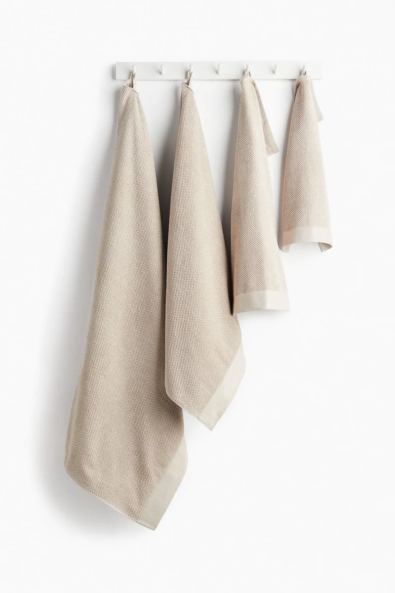 H&M 2-pack cotton terry guest towels