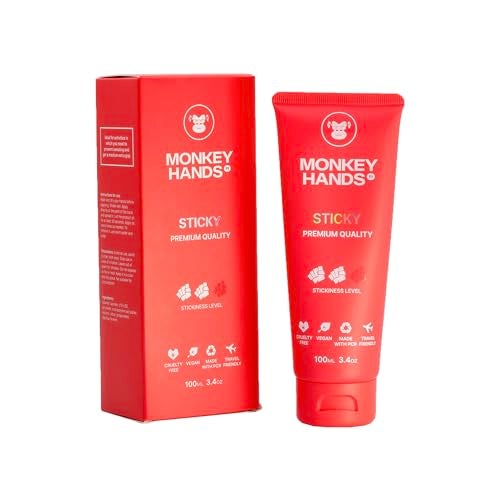 MONKEY HANDS جل قبضة MONKEY HANDS لرقص العمود، كاليستينيكس، الحلقات، باركور، جمباز، باديل، تنس والمزيد - أداء عالي - صديق للبشرة، نباتي (لزج، 50 مل) - Image 1