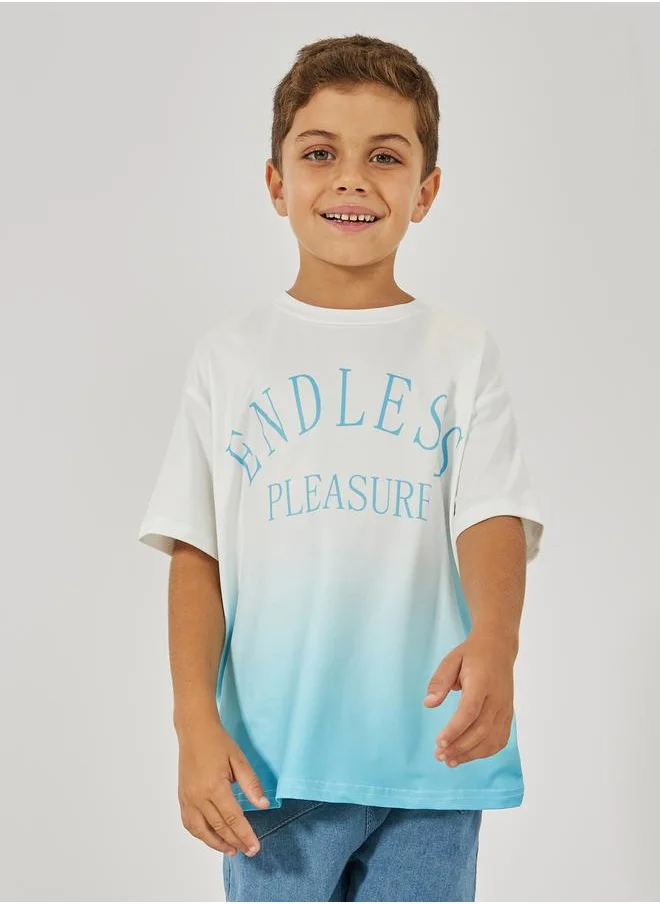 ستايلي Tie-Dye Printed Oversized T-Shirt