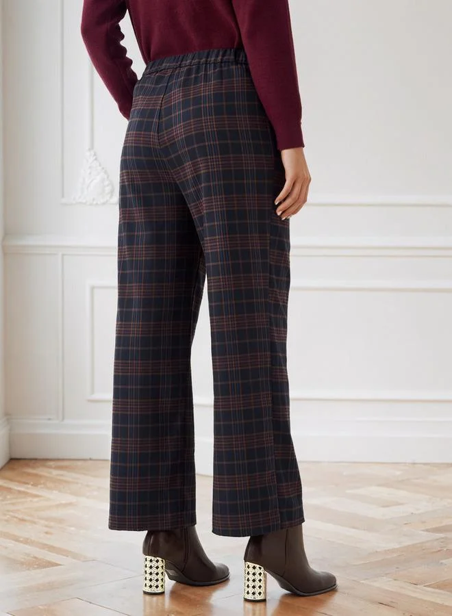 ايكونيك بنطلون نسائي كلاسيكي واسع بجيوب