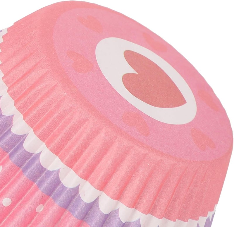 600pcs Mini Cake Liners Greaseproof Paper Muffin Liners Small Cupcake Wrappers Food Grade Baking Cups for Home and Party Use, 6-size Set - Image 3
