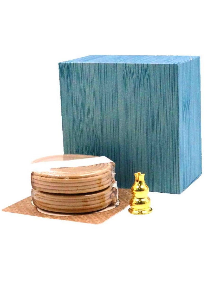 Bakhoor BoSidin Premium Cambodian Incense Gift Box – 20pcs Coil Incense (2-Hour Burn Time Each) with Elegant Mini Holder  - Image 1