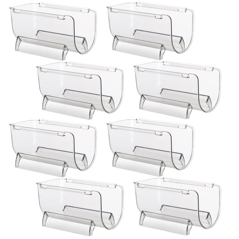 Stackable Acrylic Wine Bottle Rack 8pcs Holder Display Stand for Home Bar Party - Image 2