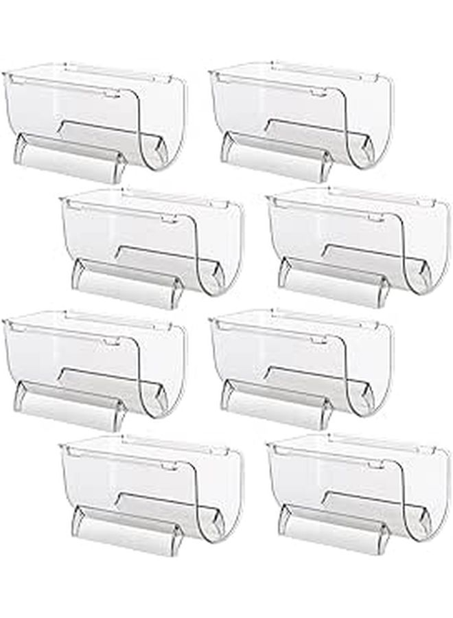 Stackable Acrylic Wine Bottle Rack 8pcs Holder Display Stand for Home Bar Party - Image 1