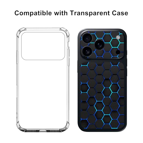 CXWITHY Skin Wrap for iPhone 17 Pro Max, Protective Film Sitcker Cover for Camera, Ultra Thin Vinyl Decal for Phone Back (Honeycomb Design) - Image 3