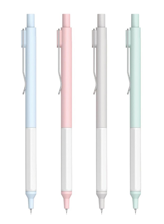 DUNBONG Black Gel Pens, Fine Point Black Ink Pen, 0.5mm Retractable Rollerball Pen (4) - Image 1