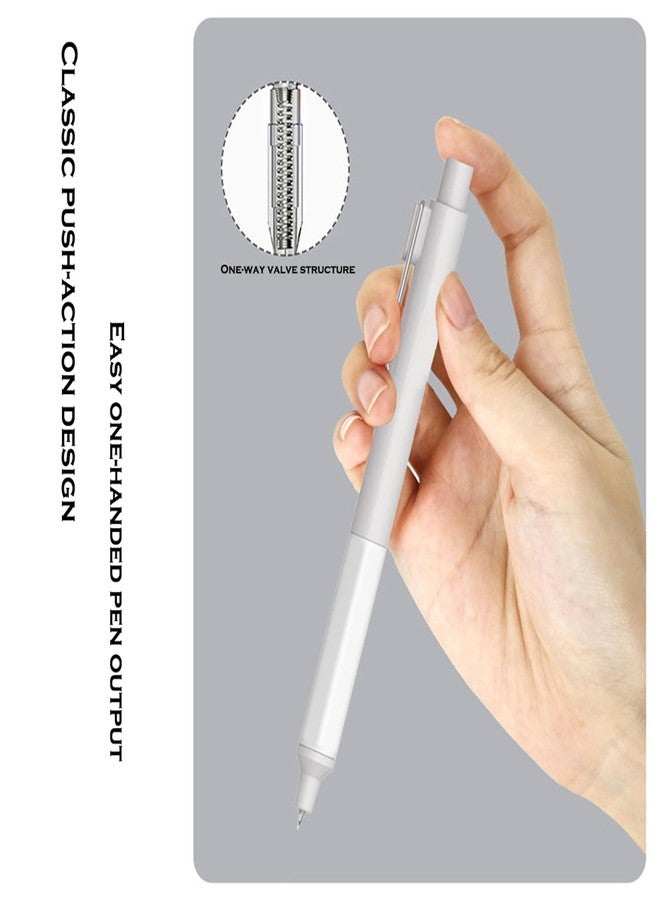 DUNBONG Black Gel Pens, Fine Point Black Ink Pen, 0.5mm Retractable Rollerball Pen (4) - Image 5