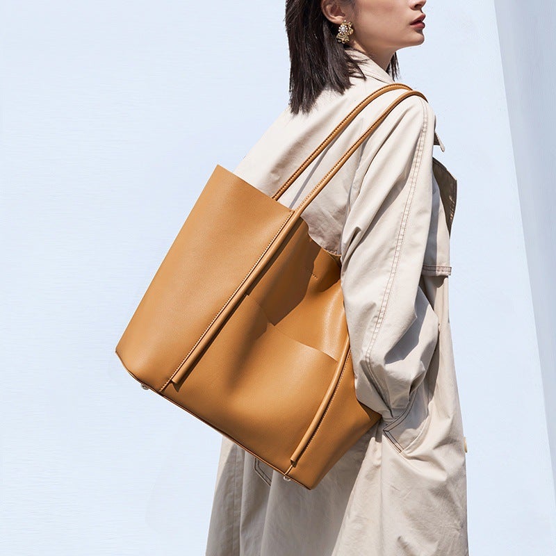 Bag 2022 New Trendy Fashionable Shoulder Tote Bag Large Portable Bag Large Capacity Commuting Leather Women'S Bag Trendy - Image 4