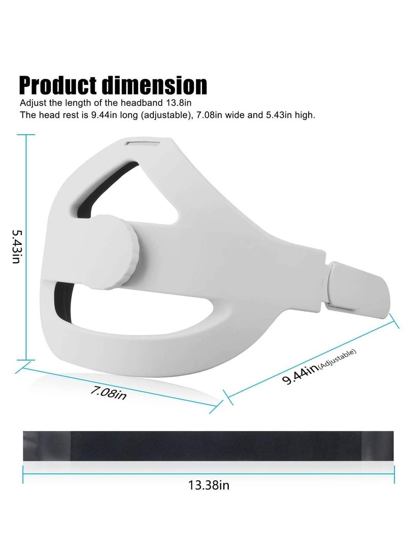 Adjustable Headband Compatible for Oculus Quest 2 with Head Cushion - Image 3