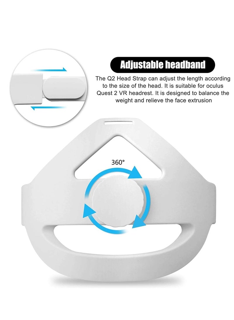 Adjustable Headband Compatible for Oculus Quest 2 with Head Cushion - Image 4