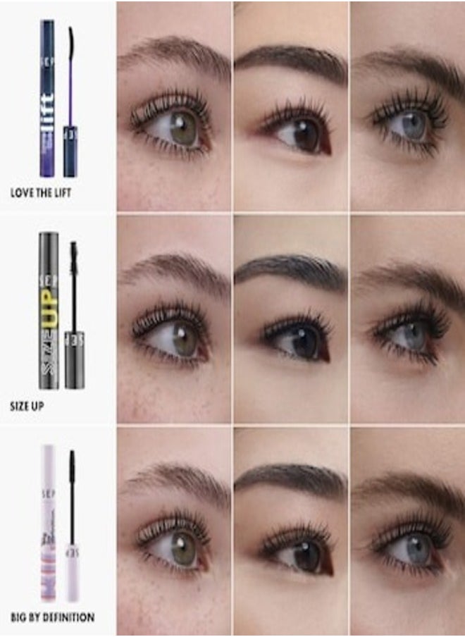 SEPHORA - SEPHORA COLLECTION Size Up Waterproof - Immediate Supersized Volume Mascara 14ml - Image 1