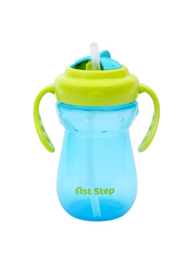 1st Step Bpa Free Straw Sipper Cup With Twin Handle (Blue) - Image 2