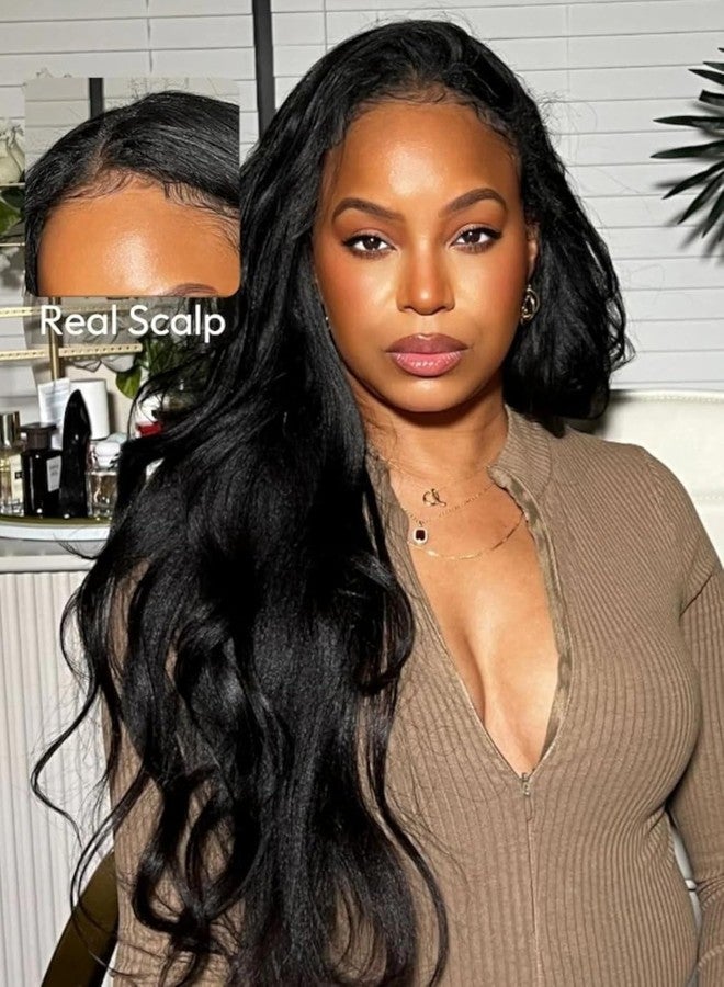 UNICE EasiContour V Part Wigs Human Hair with Drawstring Yaki Straight Glueless Clip in Vpart Wig No Sew in No Glue Beginner Friendly 14 inch - Image 2