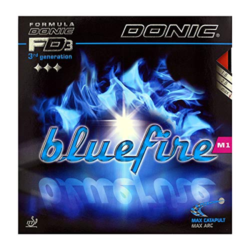 DONIC Blue Fire M1 Table Tennis Rubber, Colour - Red - Image 1