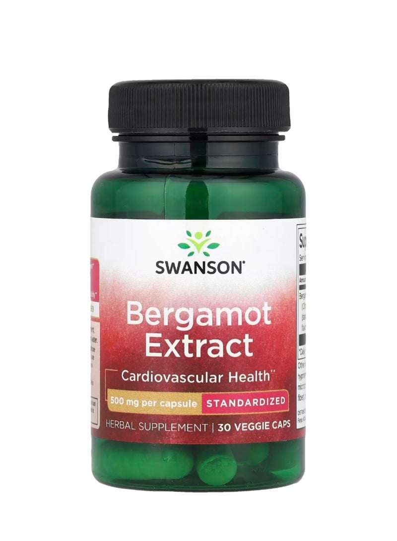 سوانسون مستخلص البرغموت 500 مجم 30 كبسولة نباتية - Image 1