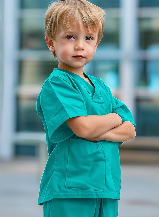 Halamodo Doctor Costume for Kids, Surgery Pretend Play Costume Set, Doctor Role-Play Dress-Up Set, With Rich Medical Play Accessories, Real Doctor Role-Play with Medical Tools, Career Day Cosplay Pretend Play Outfit For Themed Birthday, Party Performance,  Best Creative Gift For Children, For 3-10 Years Old - Image 4