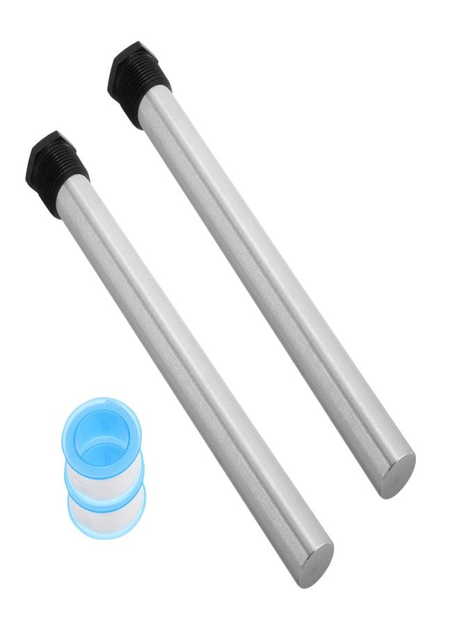 بو بيت بوب مجموعة استبدال سخانات المياه من POPETPOP، قطعتين من قضبان الأنود المغنيسيوم لسخانات المياه في المركبات الترفيهية مع ملحقات خزان المياه الساخنة لمنع الترسبات للمخيمات والاستخدام المنزلي - Image 1