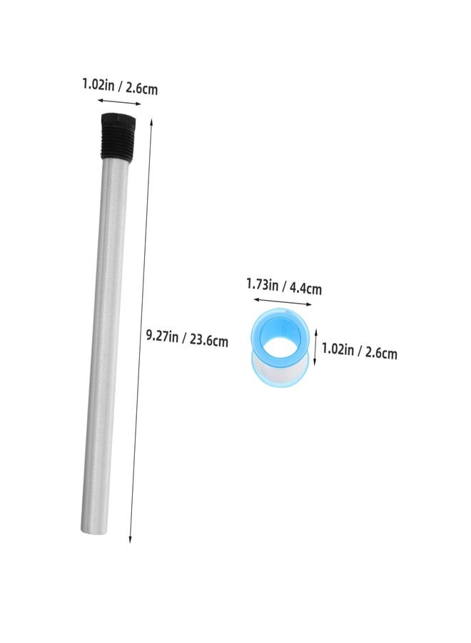 بو بيت بوب مجموعة استبدال سخانات المياه من POPETPOP، قطعتين من قضبان الأنود المغنيسيوم لسخانات المياه في المركبات الترفيهية مع ملحقات خزان المياه الساخنة لمنع الترسبات للمخيمات والاستخدام المنزلي - Image 2