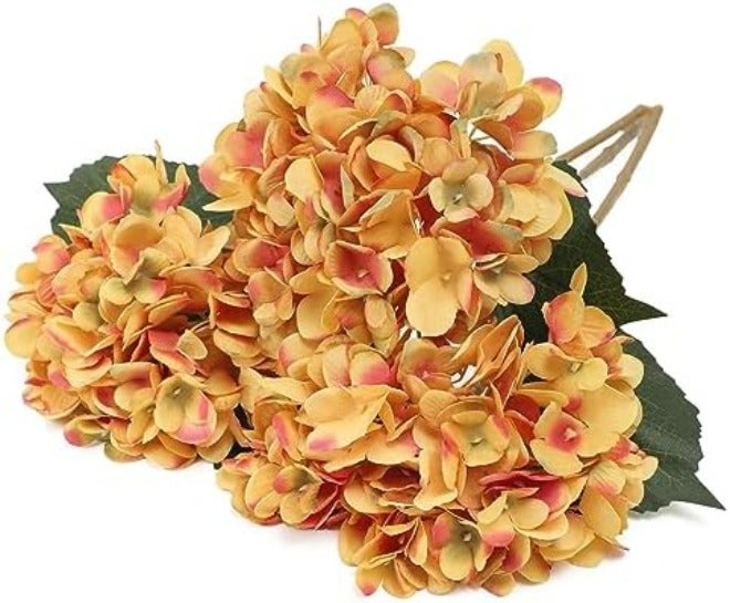 Kisflower باقة أزهار هورتنسيا حريرية صناعية من كيس فلاور - 6 قطع - هورتنسيا بيضاء واقعية لديكور حفلات الزفاف والحفلات والمكاتب والمنزل - Image 4