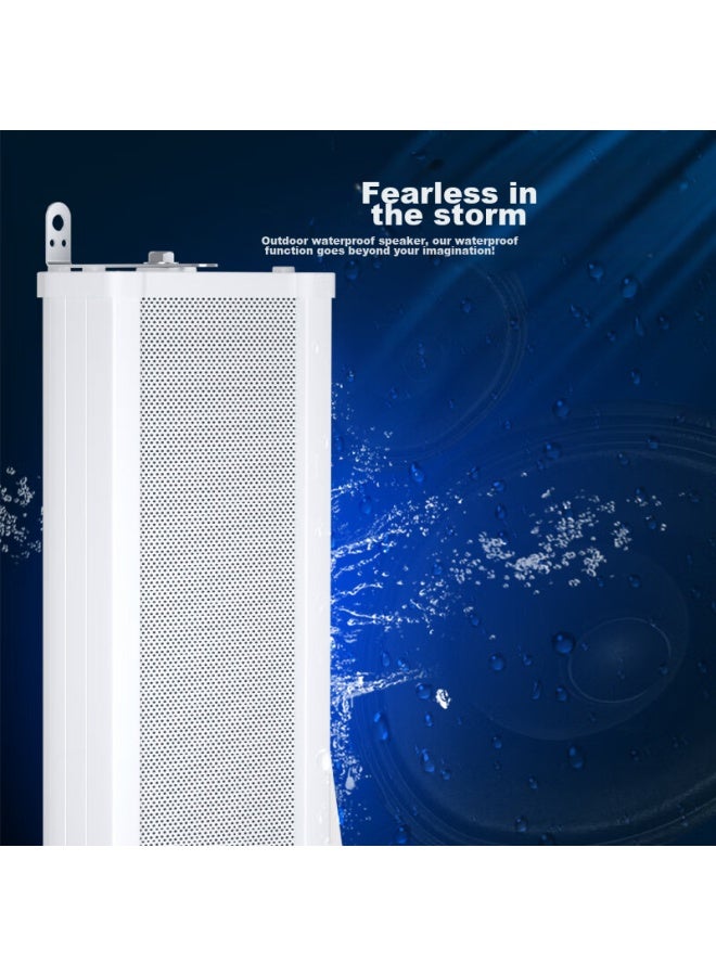 SAST Sast S1 Outdoor Waterproof Column Speaker, Outdoor Constant Voltage Wall-Mounted Speaker, School Shop Campus Background Music Public Address System Speaker Player 30W - Image 5