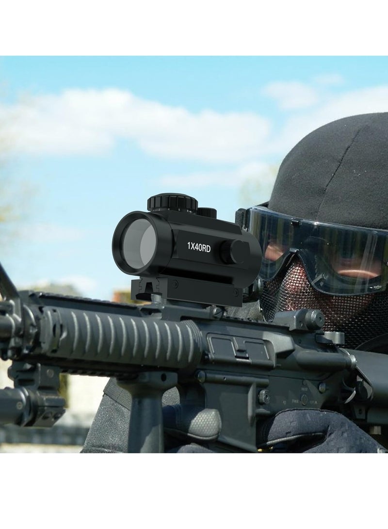 Generic Red Green Dot Sight 1x40mm Reflex Optics Rifle Scope for Hunting, Fits Picatinny 20mm/11mm Rail Mount - Image 3