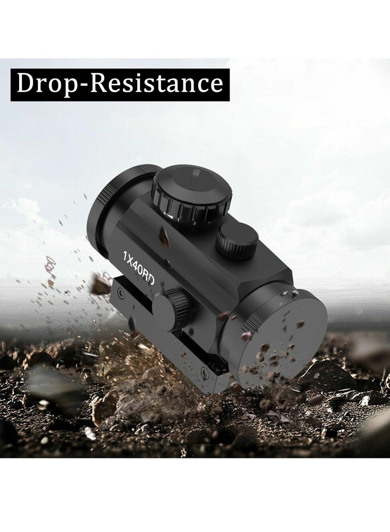 Red Green Dot Sight 1x40mm Reflex Optics Rifle Scope for Hunting, Fits Picatinny 20mm/11mm Rail Mount - Image 4