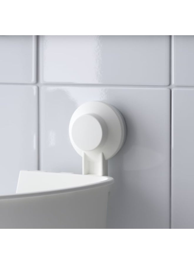 IKEA (IKEA) IKEA TISKEN Corner Shelf Unit White  No Drill Suction Cup Shower Organizer for Bathroom Storage - Image 4