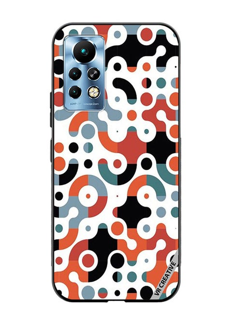 Protective Case Cover For Infinix Note 11 Pro Geomatric Pattern Design Multicolour