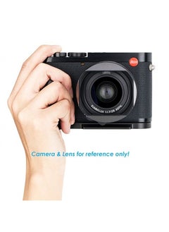 JJC HG-Q2 Leica Q2 Hand Grip, Arca Swiss Type Quick Release QR, Anti Slip Metal Holder Hand Grip, Aluminum Aloy, Compatible with Leica Q2, Replaces Leica 19540 handgrip