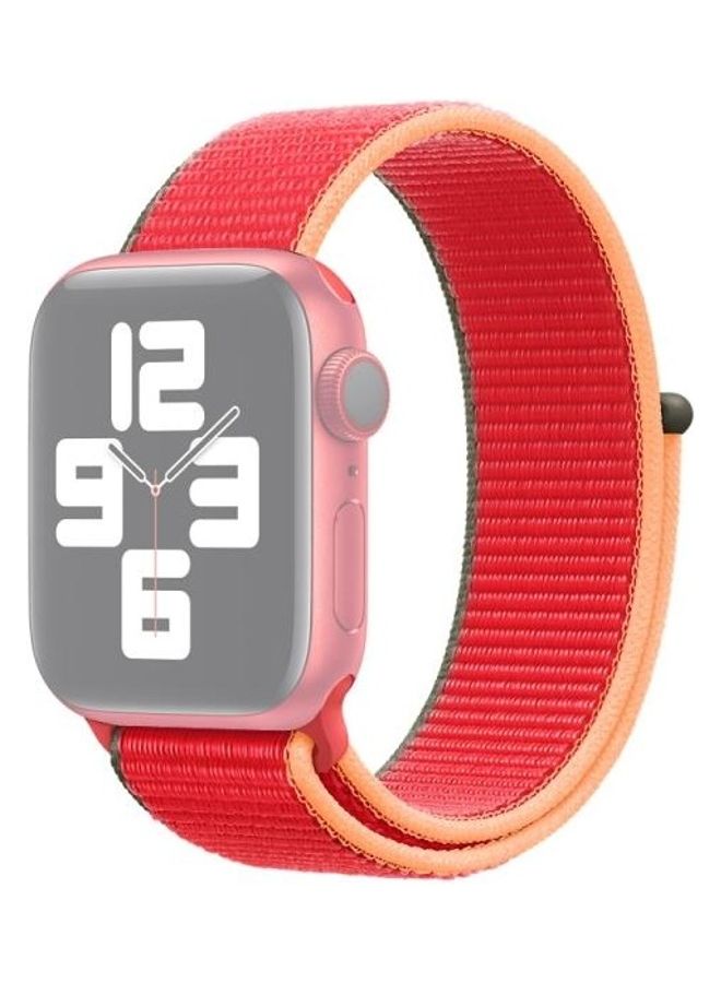 BGM Loop Type Replacement Strap Watchband For Apple Watch Series 6/SE/5/4/3/2/1 38-40mm Red - Image 1