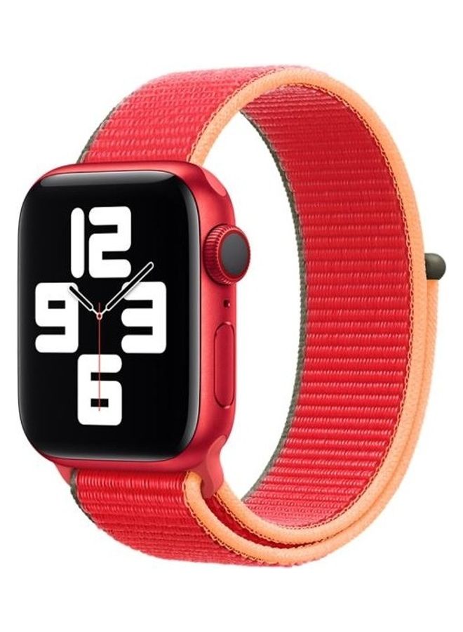 BGM Loop Type Replacement Strap Watchband For Apple Watch Series 6/SE/5/4/3/2/1 38-40mm Red - Image 4