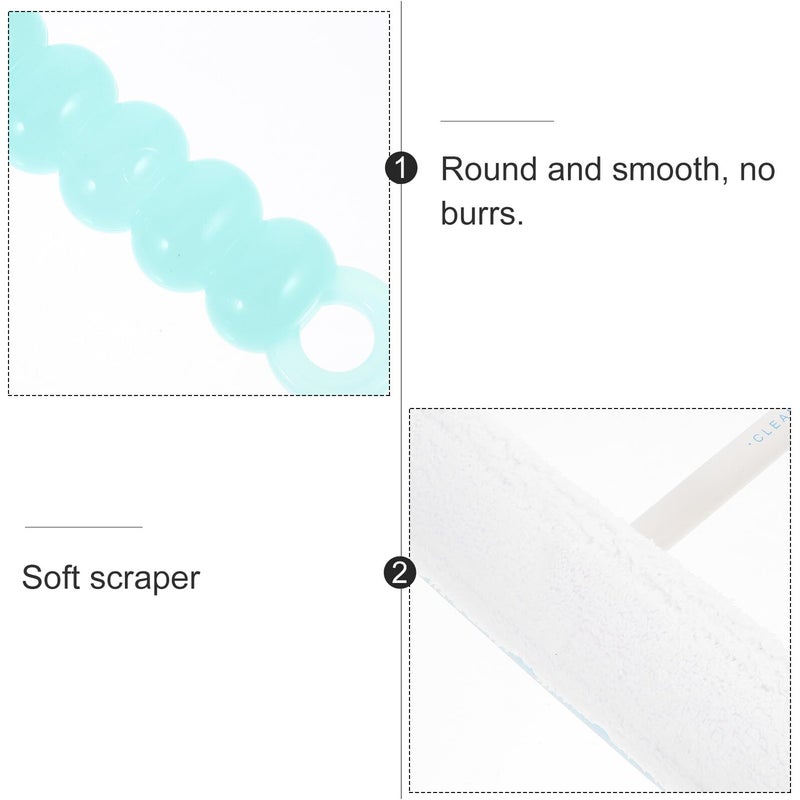 Blue Double Sided Window Squeegee with Handle for Car Home Glass Mirror Bathroom - Image 4