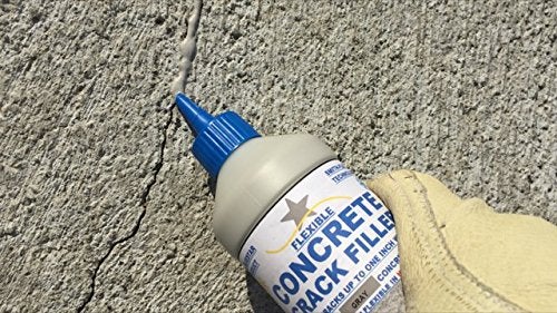 Blue Star Bluestar Flexible Concrete Crack Filler (Gray), DIY - No Special Tools Needed, Fill Cracks in Concrete Driveways, Sidewalks, Patios, Garage and Basement Floors. 16 fl. oz. Bottle. - Image 2