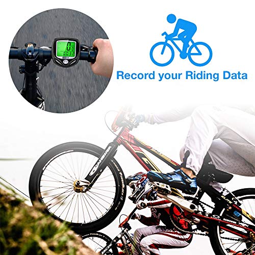 SOON GO Bike Speedometer, Bicycle odometers,Bicycle Speedometer Wireless Cycle Bike Computer Waterproof Bike Odometer with LCD Display Speedometer Accurate Speed Tracking & Multi-Function - Image 3