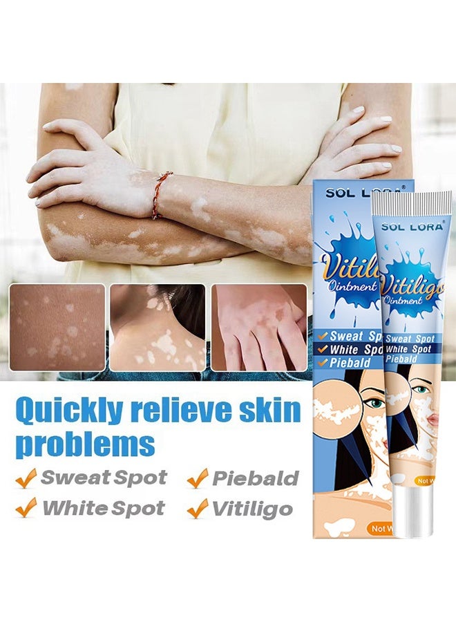 SOL LORA Vitiligo Ointment, Vitiligo Treatment For Skin Vitiligo, Vitiligo Care Cream For Reduce White Spots And Improve Skin Pigmentation 20G - Image 3
